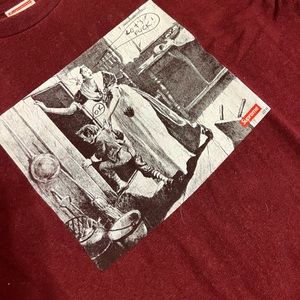 Supreme mike Kelly tee , “hiding from Indians”